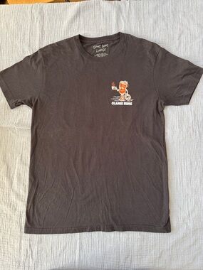Black Short-Sleeve Motorcycle Graphic Tee